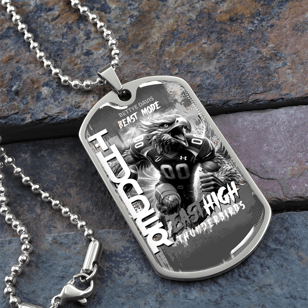 🐾 Fly High with Pride: East High Thunderbirds Dog Tag! 🐾