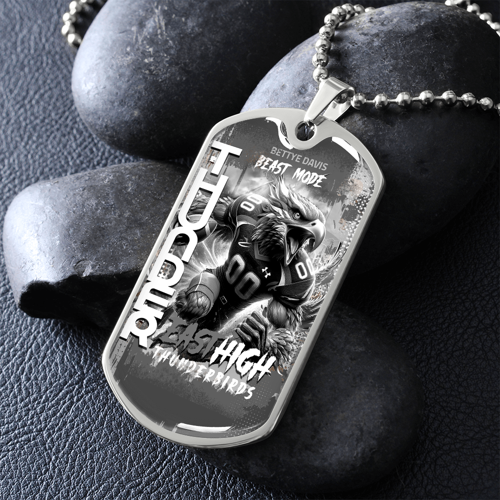 🐾 Fly High with Pride: East High Thunderbirds Dog Tag! 🐾