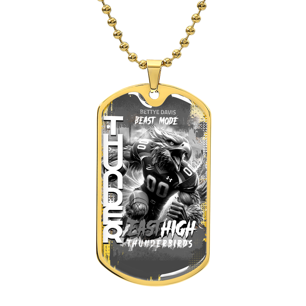 🐾 Fly High with Pride: East High Thunderbirds Dog Tag! 🐾