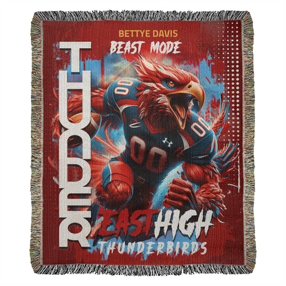 East High Thunderbirds Heirloom Woven Blanket | Wrap Yourself in Legacy!